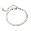Stainless Steel Snake Flat Chain Bracelet Jewelry