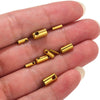 Stainless Steel Snake Head Crimp Connector Leather Rope Hanging Bucket Buckle Diy Handmade Jewelry Accessories Electroplated