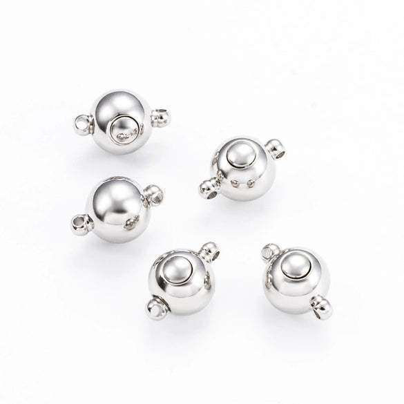 Stainless Steel Spherical Handmade Diy Jewelry Accessories Buckle For Necklace And Bracelet Finely Polished