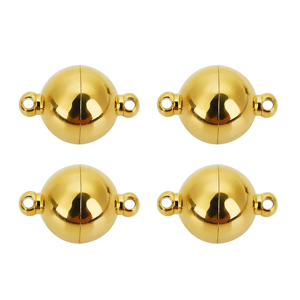 Stainless Steel Spherical Magnetic Buckle Jewelry With Electroplating Treatment