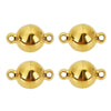 Stainless Steel Spherical Magnetic Buckle Jewelry With Electroplating Treatment
