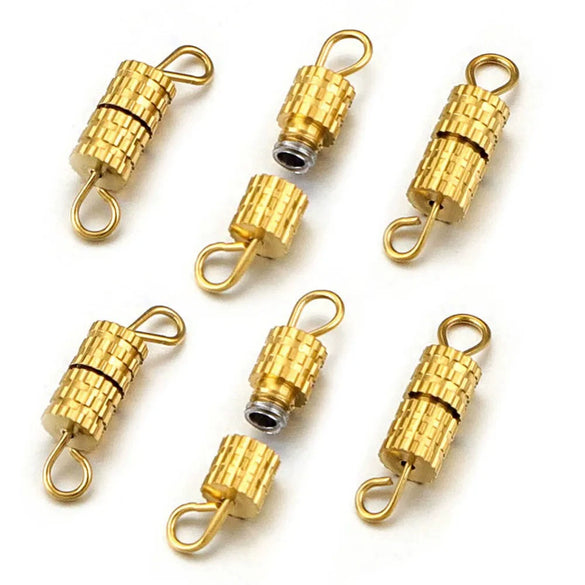 Stainless Steel Spiral Diy Handmade Bracelet Necklace Connecting Buckle Accessories With Electroplating And Round Shape