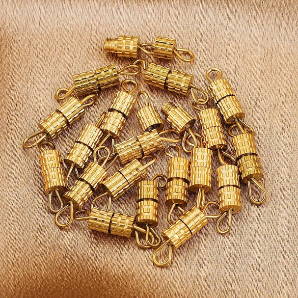 Stainless Steel Spiral Diy Handmade Bracelet Necklace Connecting Buckle Accessories With Electroplating And Round Shape