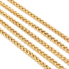 Stainless Steel Spiral Hip Hop Jewelry Accessories Chain Necklace Bracelet Foot Chain With Electroplating