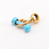 Stainless Steel Sports Barbell Pendant Furnace Vacuum Electroplated 18K Gold Colorpreserving Unisex