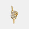Stainless Steel Sports Barbell Pendant Furnace Vacuum Electroplated 18K Gold Colorpreserving Unisex