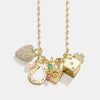 Stainless Steel Sports Series Tennis Volleyball Hockey Pendant Furnace Vacuum Plated 18K Gold Color