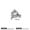 Stainless Steel Spring Buckle Jewelry Accessories Diy Necklace Bracelet 18K Gold Plated Connection Buckle Pendant Buckle