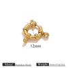 Stainless Steel Spring Buckle Jewelry Accessories Diy Necklace Bracelet 18K Gold Plated Connection Buckle Pendant Buckle