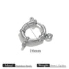 Stainless Steel Spring Buckle Jewelry Accessories Diy Necklace Bracelet 18K Gold Plated Connection Buckle Pendant Buckle