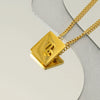 Stainless Steel Square 12 Constellation Three Dimensional Electroplated Unisex Necklace