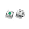 Stainless Steel Square Dot Enamel Elastic Diy Bracelet With Electroplating Fashion Geometric Style