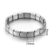 Stainless Steel Square Elastic Stitching Fashion Geometric Electroplated Unisex Bracelet