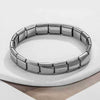 Stainless Steel Square Elastic Stitching Fashion Geometric Electroplated Unisex Bracelet
