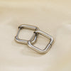Stainless Steel Square Geometric Electroplated Women's Earrings
