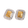 Stainless Steel Square Geometric Electroplated Women's Earrings