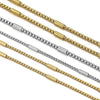 Stainless Steel Square Hiphop Style Totem Pattern Electroplated Diy Jewelry Chain Making Supplies For Necklace And Bracelet
