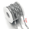 Stainless Steel Square Hiphop Style Totem Pattern Electroplated Diy Jewelry Chain Making Supplies For Necklace And Bracelet