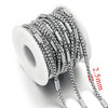 Stainless Steel Square Hiphop Style Totem Pattern Electroplated Diy Jewelry Chain Making Supplies For Necklace And Bracelet