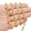 Stainless Steel Squashed Lips Hip Hop Men's Necklace Electroplated
