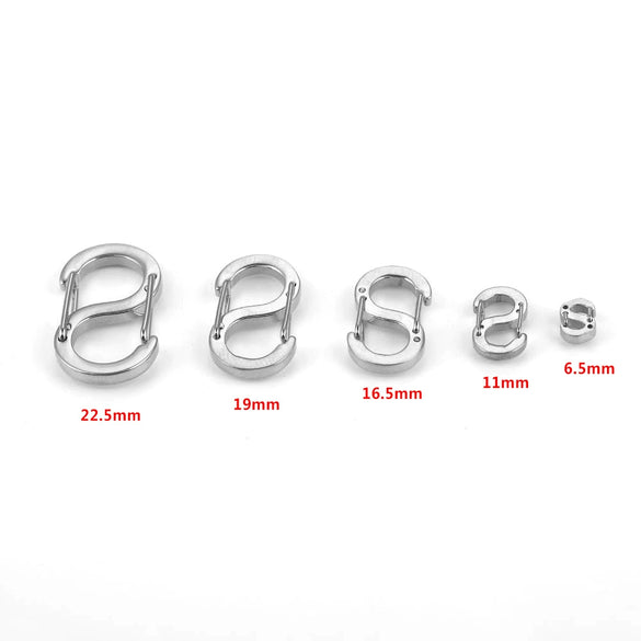 Stainless Steel Sshaped And 8Shaped Buckle Accessories With Electroplating Treatment