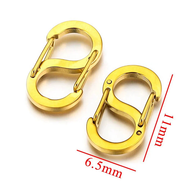 Stainless Steel Sshaped And 8Shaped Buckle Accessories With Electroplating Treatment