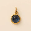 Stainless Steel Star And Drop Shape Pendant Necklace With Vacuum Electroplated 18K Gold Color And Zirconium Birthstone
