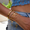 Stainless Steel Star Bracelet Set For Women Electroplated Hand Jewelry