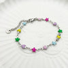 Stainless Steel Star Heart Shaped Colorful Painted Dopamine Women's Bracelet