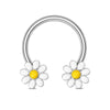 Stainless Steel Star Pattern Electroplated Nose Ring Ear Bone Ring Piercing Horseshoe Ring