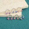 Stainless Steel Star Pattern Electroplated Nose Ring Ear Bone Ring Piercing Horseshoe Ring