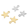 Stainless Steel Star Pendant Bracelet And Necklace Accessories With Electroplating Treatment
