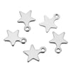 Stainless Steel Star Pendant Bracelet And Necklace Accessories With Electroplating Treatment