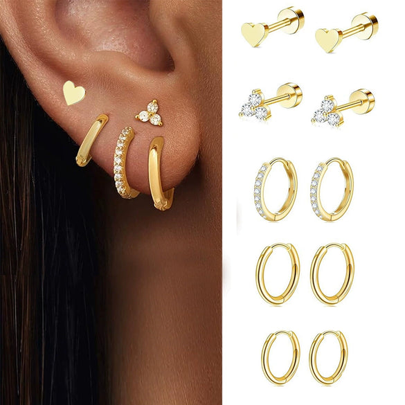 Stainless Steel Star Shape Earrings For Women
