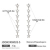 Stainless Steel Star Shape Electroplated Women's Earrings