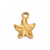Stainless Steel Starfish And Conch Jewelry Accessories For Bracelet Making With Electroplating Process