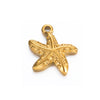 Stainless Steel Starfish And Conch Jewelry Accessories For Bracelet Making With Electroplating Process