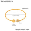 Stainless Steel Starfish Flower Shell Opening Fine Circle Bracelet With Electroplating Design