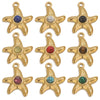 Stainless Steel Starfish Jewelry Pendant Necklace Electroplated Ocean Series
