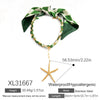Stainless Steel Starfish Pendant Clavicle Chain Necklace Electroplated Fashion Minimalist Women's