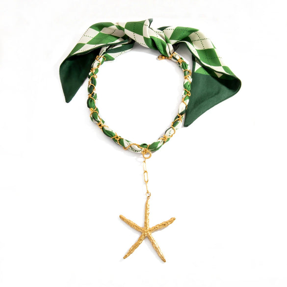 Stainless Steel Starfish Pendant Clavicle Chain Necklace Electroplated Fashion Minimalist Women's