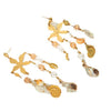Stainless Steel Starfish Pendant Earrings Electroplating Natural Style Women's Jewelry