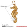 316L Stainless Steel Starfish Pendant Necklace Electroplated Marine Life Fashion Jewelry