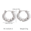 Stainless Steel Starshaped Electroplated Women's Earrings Light Luxury And Highend Nonfading Geometric Pattern