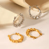 Stainless Steel Starshaped Electroplated Women's Earrings Light Luxury And Highend Nonfading Geometric Pattern