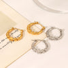 Stainless Steel Starshaped Electroplated Women's Earrings Light Luxury And Highend Nonfading Geometric Pattern