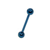 Stainless Steel Straight Bar Tongue Nail With Steel Ball Doubleheaded Puncture Electroplated Basic Jewelry
