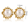 Stainless Steel Sunflower Pearl Pendant With Electroplating Design And Shell Shape For Diy And Ear Stud Use