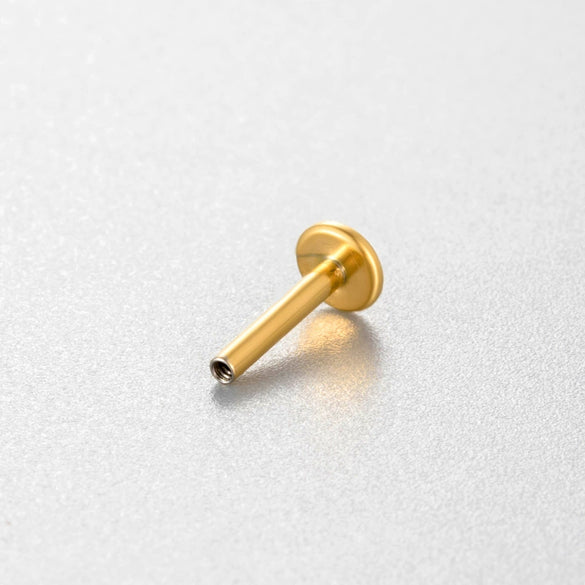 Stainless Steel T Shape Electroplated Piercing Jewelry Accessories Spiral Ear Bone Nail