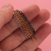 Stainless Steel Tail Chain Bracelet Necklace Extension Chain Ins Style Electroplated Jewelry Accessories
